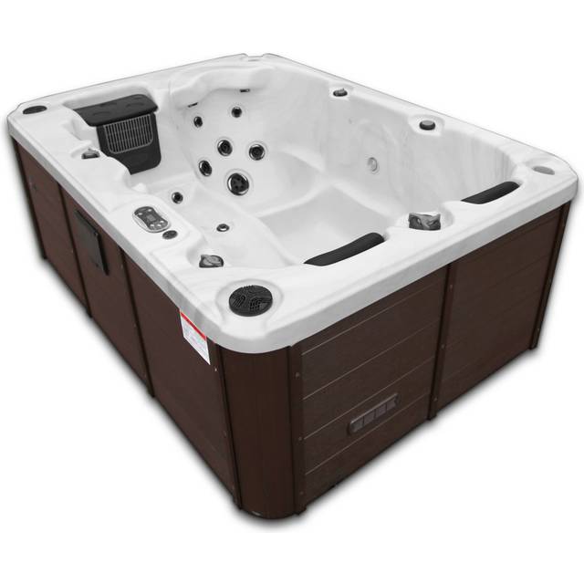 Canadian Spa Montreal UV Hot Tub 3-Person 24-Jet with Blackout Insulation and UV Light Water Care - Chocolate (78cm H X 150cm W X 213cm D)