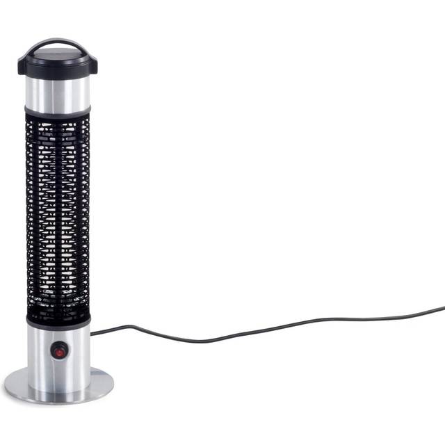 Uzia Free Standing Infrared Electric Patio Heater - Silver (64cm H X 19cm W X 19cm D)