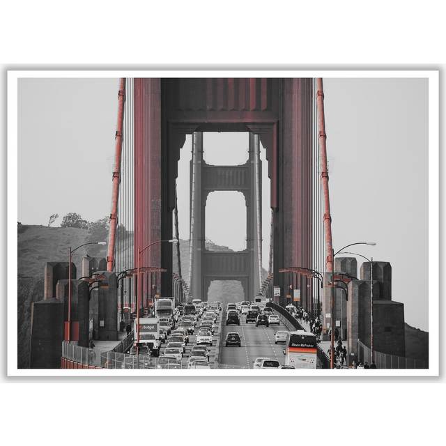 'Golden Gate Bridge' - Photograph Print on Paper - No Frame (85 cm H x 60 cm W x 1 cm D)