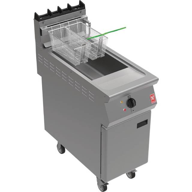 Falcon F900 Twin Pan, Twin Basket Electric Fryer on Castors E9342