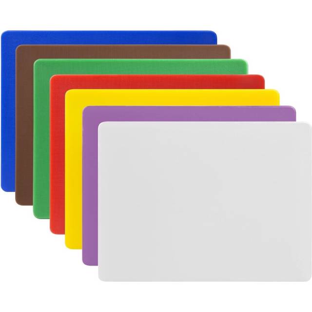 Hygiplas Low Density Chopping Board Set Small (Set of 7 - 12mm High)
