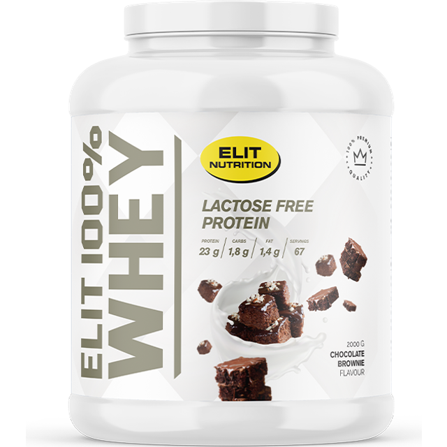 ELIT 100% Whey Laktosfritt Proteinpulver 2000 g