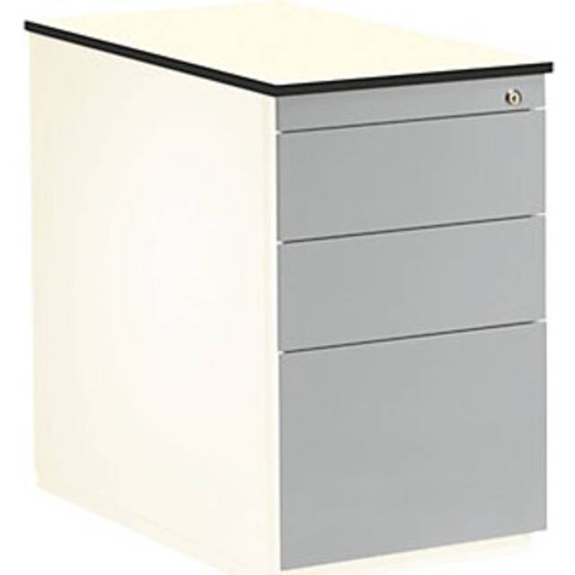 mauser HxD 708 x 800 mm, 2 drawers, 1 suspension file drawer, HxD 708 x 800 mm, 2 drawers, 1 suspension file drawer, pure white / white aluminium / white - pure white RAL 9010