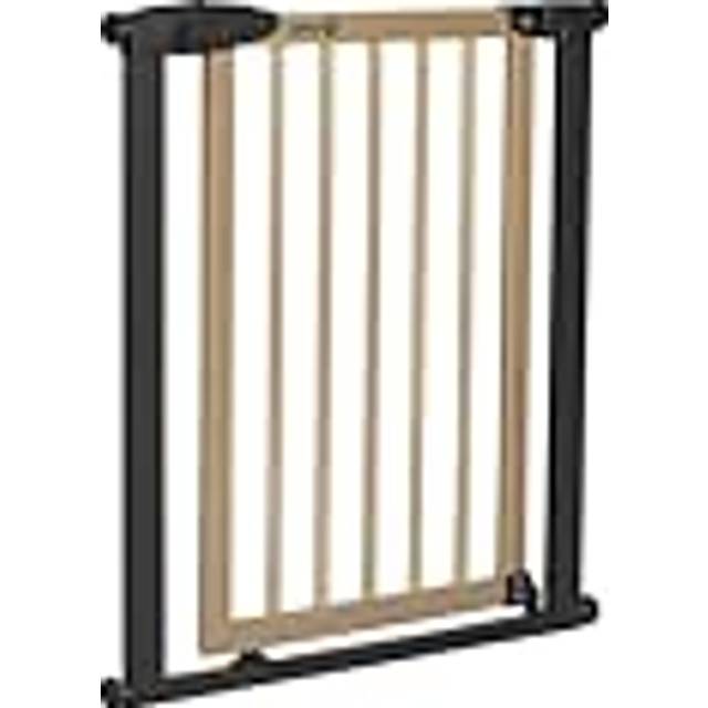 Safety 1st Simply Cose Wood & Metal Safety Gate, Natural/Graphite