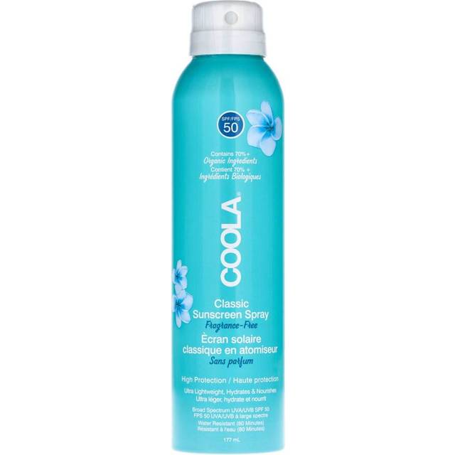 COOLA Classic Body Spray SPF 50 Fragrance-Free 177ml