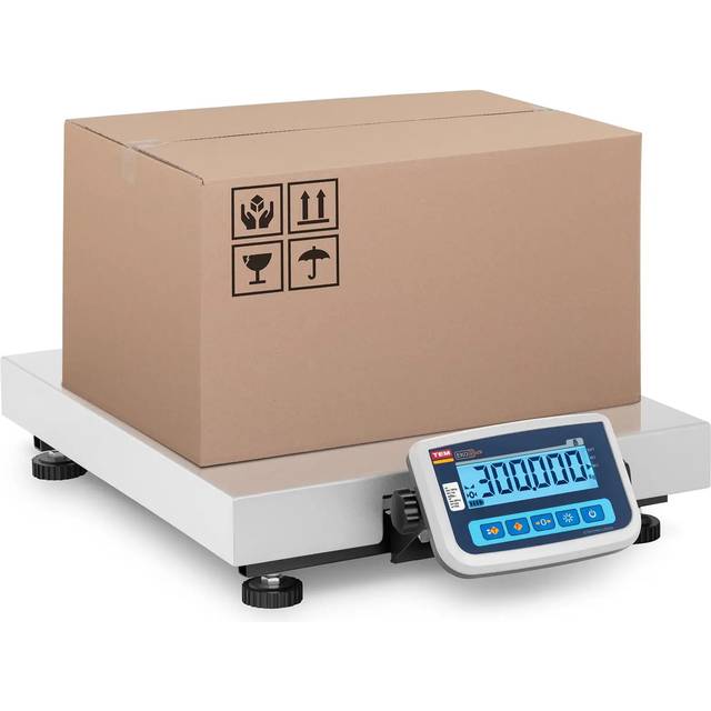 TEM Parcel Scale - calibrated - 300 kg / 100 g - 60 x 50 cm BEK+C050X060300-F-B1
