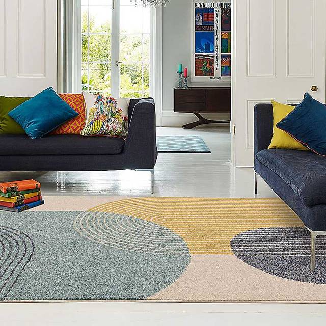 Asiatic Muse Retro Rug - White