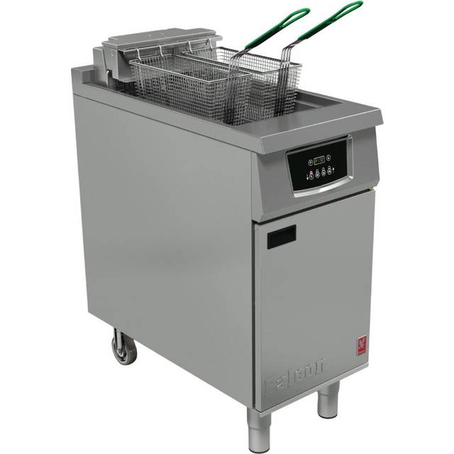 Falcon 400 Series Single Pan Twin Basket Electric Filtration Fryer Programmable with Fryer Angel
