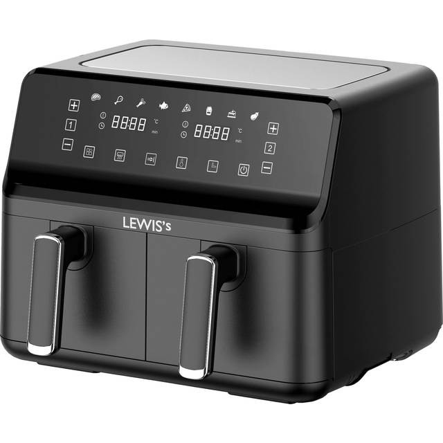 Lewis's Twin Basket Air Fryer 8.4L | TJ Hughes Black
