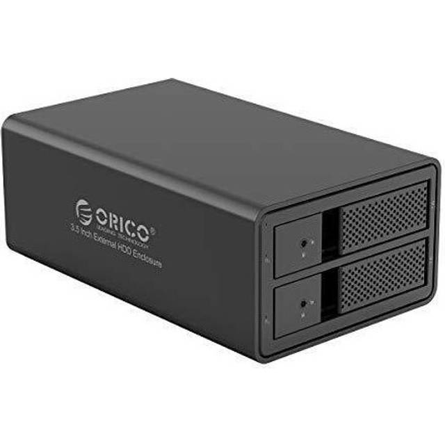 ORICO Dual Bay External Aluminium RAID Enclosure for 2 x 3.5 Inch SATA