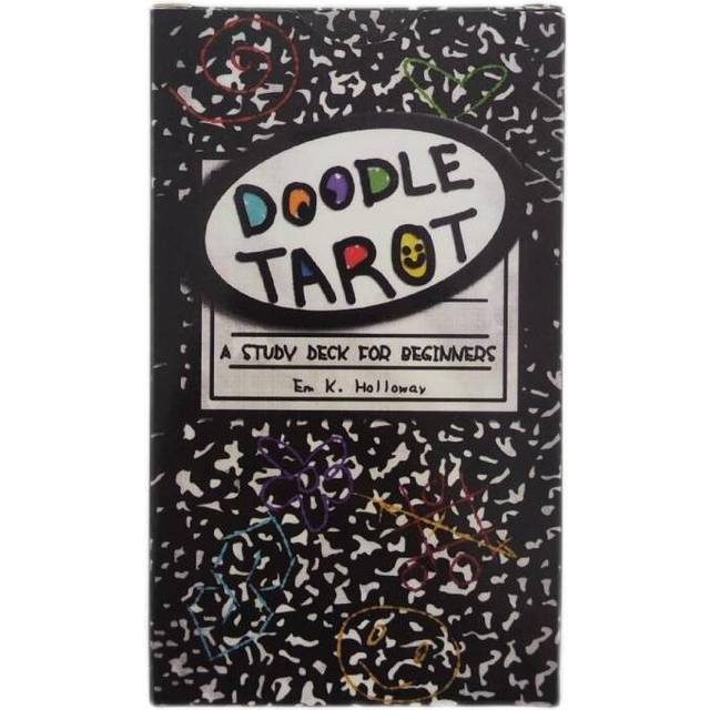 (Doodle) Card 78pcs Tarot Deck Table Game Book Set Beginner Home Party Board Game Type 6