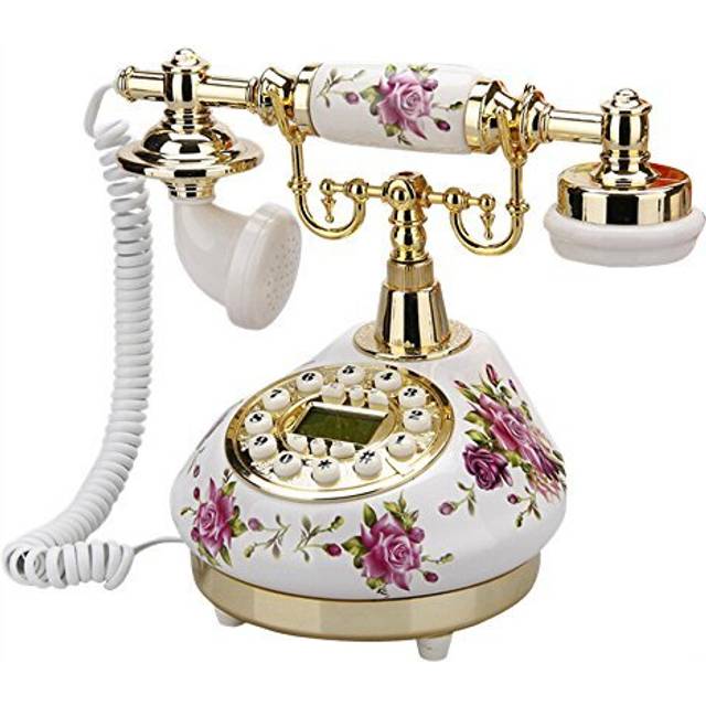 Retro Vintage Antique Telephone Old Fashioned with Push Button dial for Home Decor