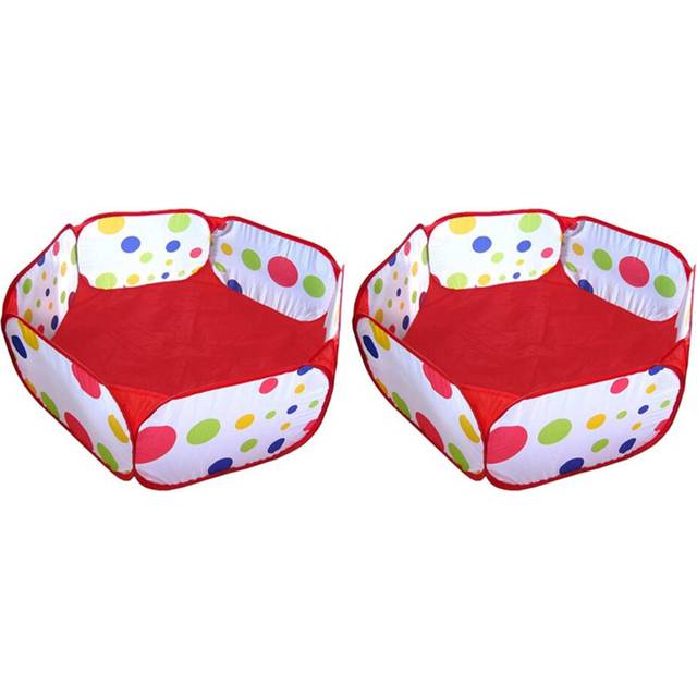2X Guinea Pig Foldable Playpen Portable Small Animals Playpen Open Outdoor/Indoor Exercise Fence for Hedgehogs,