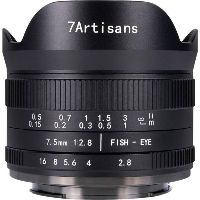 (Canon EOSM) 7.5mm f2.8 Fisheye Lens 180 APS-C Manual Fixed Lens for Canon EOS-M Mount for Fuji FX for Sony Cameras