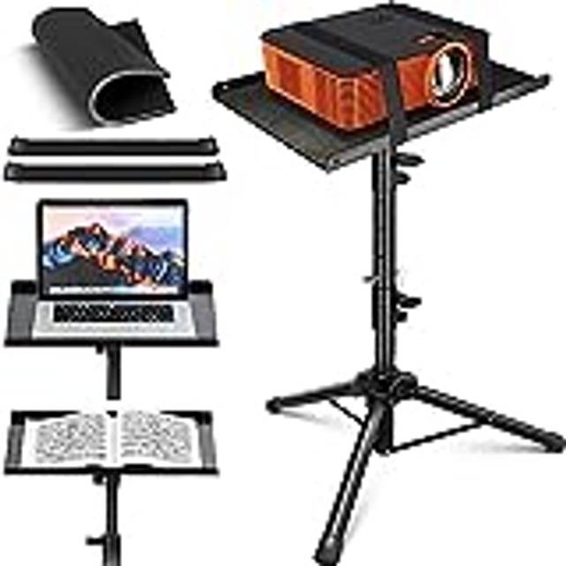 CAHAYA Projektorstativ, multifunktionellt golvstativ för laptopstativ, projektor, kamera med justerbar höjd för utomhusfilmer, dator CY0331-1