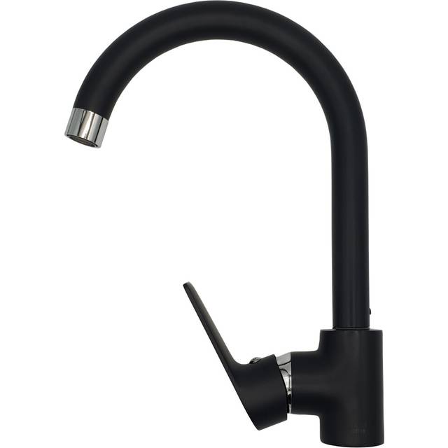 Graphite/Chrome Kitchen Sink Standing Mixer Tap Single Lever