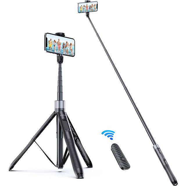 Atumtek 1.5m selfie stick tripod, all in one extendable phone tripod stand with
