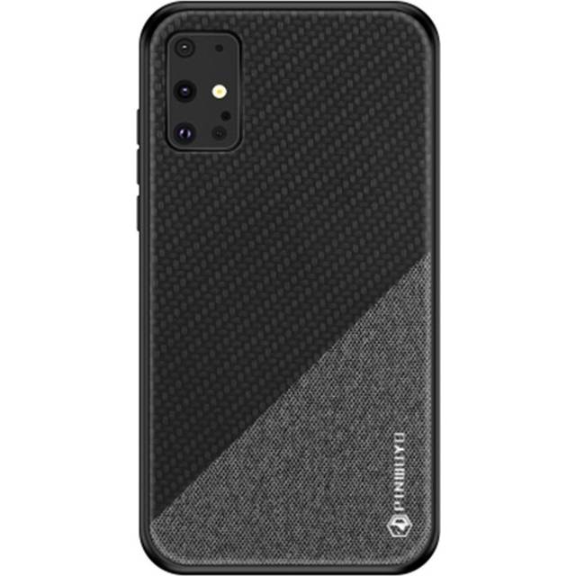 For Galaxy S20 PLUS Shockproof PC + TPU+ Chemical Fiber Cloth Protective Cover(Black)