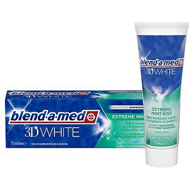 3D White Toothpaste BLEND-A-MED Extreme Mint Kiss 75 ml.