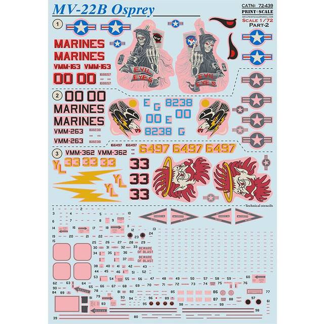 Print Scale 72-439 MV-22B Osprey