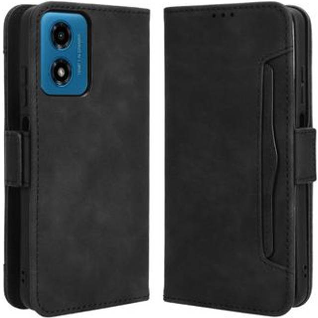 Motorola Moto G24 Power/G04/E14 Plånboksfodral med Korthållare - Svart