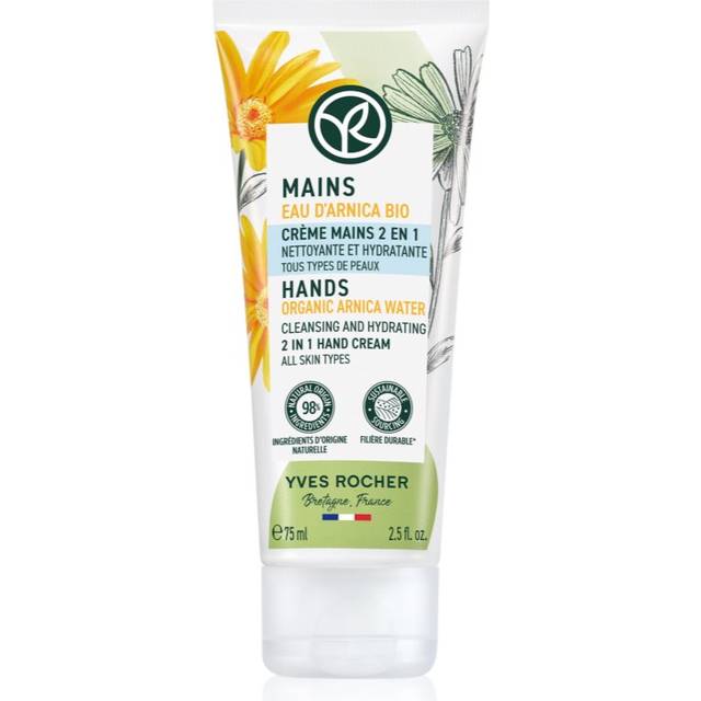 Yves Rocher Mains Fugtgivende håndcreme Med antibakterielle ingredienser Arnica 75ml