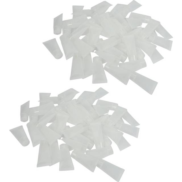 100Pcs 15Ml Refillable Tube Empty Lotion Bottle Soft Tube with Cap Travel Squeeze Make Ups Container Refillable Bottles