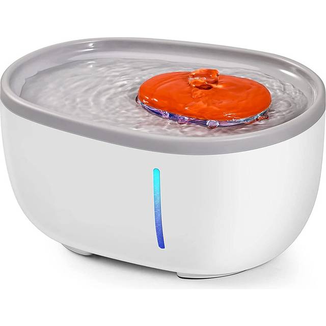 Cat Water Fountain, 68Oz/2L Cat Fountain Water Bowl with LED Light, Automatic Pet Water Fountain for Cats Inside