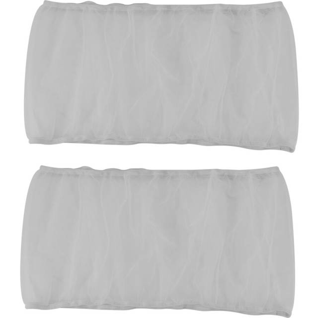 2X Bird Cage Cover Seed Catcher Bird Cage Mesh Net Cover Skirt Guard (White-M)