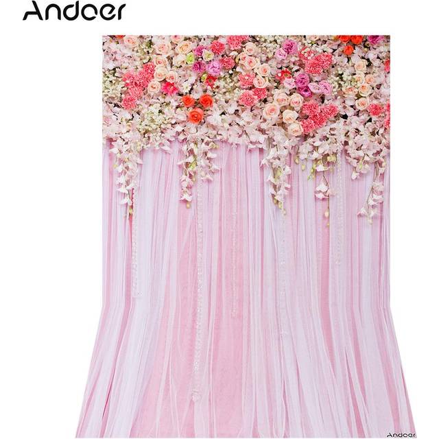 1.5 * 2.1m/5 * 7ft Flower Photography Background Wedding Backdrop Photo Studio flower 10