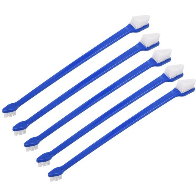 50 Piece Dog Pet Toothbrush Set Double Headed Convenient Dental Finger Brushes for Safe Dog Dental Care