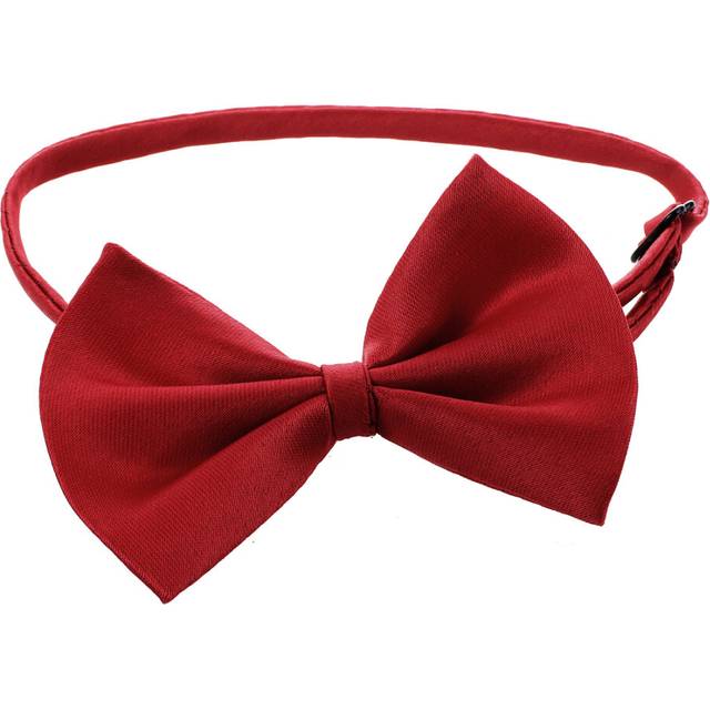 Adjustable Collar Pet Bow Tie Necktie Bow Tie Accessory Cute Wine Red