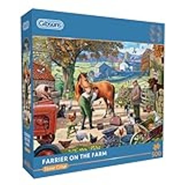 Gibsons Farrier on the Farm 500 Piece Puzzle In Multi
