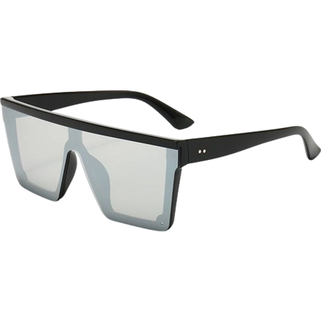 (YJHH014800210) TTLIFE Oversized Sunglasses Women Big Frame Square Flat Top Rivet Sun Glasses Female Men Vintage Mirror Shades Gradient YJHH0148