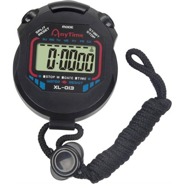 2Pcs Professional Sports Match Stopwatch Digital Handheld Lcd Display Timer