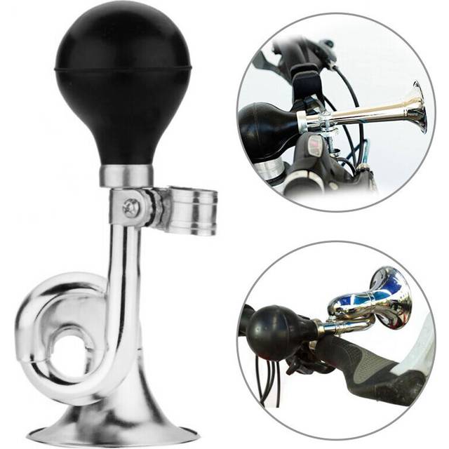 Retro Stylish Bike Air Horn Bicycle Super Loud Horn Warning Metal Bell Trumpet MTB Cycling Handlebar Alarm Ring Bike Accessory