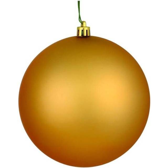 6 in. Copper & Gold Matte Ball Ornament with UV Drilled  4 per Bag