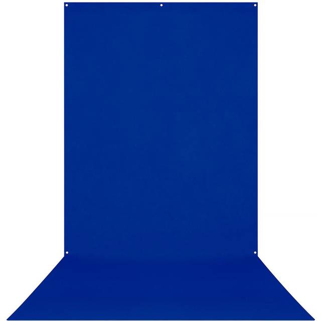 Westcott Wrinkle-Resistant Backdrop - Royal Blue / Chroma-Key Blue - 5 x 12 ft.