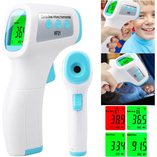 Non-contact IR Infrared LCD Digital Thermometer Forehead Body Temperature Meter
