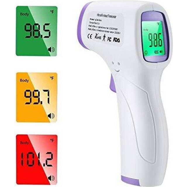 [2020 New] Front Thermometer, Non-Contact Portable Infrared Thermometer, Accurate Instant Readings, Suitable for Children, Adults, Food, etc (Purple