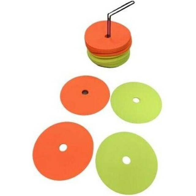 Round Rubber Flat Cones Training Spot Markers Football Pitch Floor Disc Sports