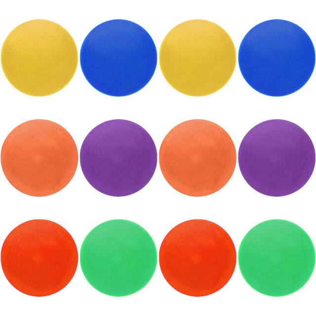 12Pcs Colored Spot Marker for Football Basketball Training Practice