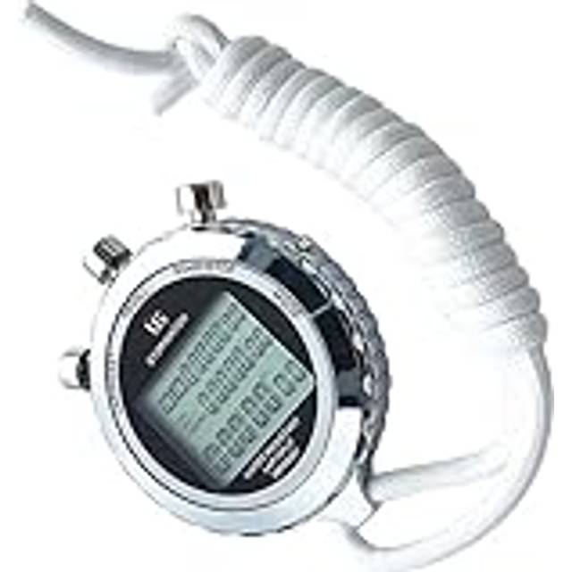 NOZEM Sportklocka 1 st stor kronograf klocka elektrisk timer rörelse timer domare träning timing kök stoppur timer (färg: 60 minnen)