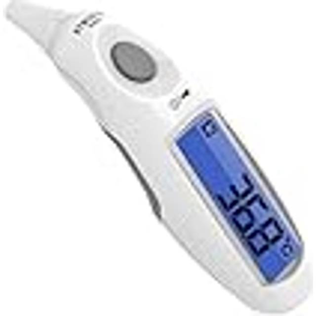 HoMedics TheraP Jumbo Display Örontermometer - Vattentät, snabb, kompakt och bärbar med omedelbar 1-sekunders mätning och lättläst LCD-skärm