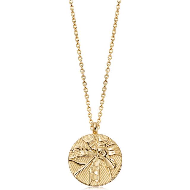 Astley Clarke Terra 'Loved' Locket Necklace, Gold