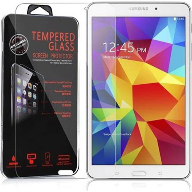 Cadorabo screen protector for Samsung Galaxy Tab 4 (8 inch<;) 0.3mm rounded corners high-transparency tempered glass