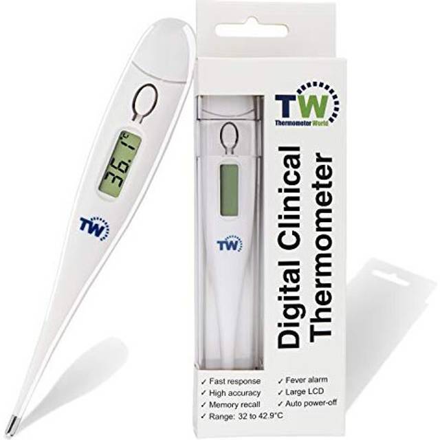 Temperature Thermometer for Adults and Children - Fast and Accurate Medical Thermometer - Easy to Use Body and Oral Thermometer with Fever Alarm