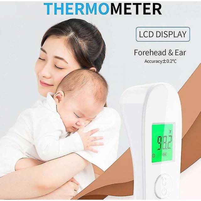 Handheld Infrared Thermometer Forehead Body Temperature Meter Lcd Display For Baby Adult