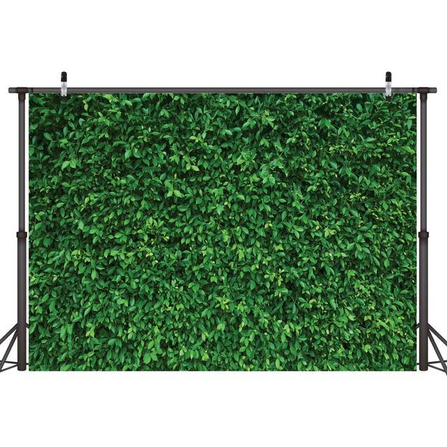 LYWYGG 6X4FT Green Leaves Photography Backdrops Mmicrofiber Nature Backdrop Birthday Background for Birthday Party Seamless Phot