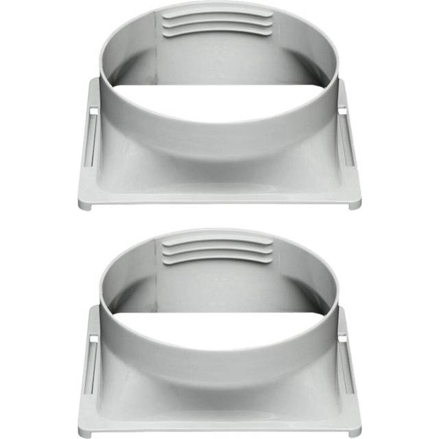 2X Air Conditioner Exhaust Hose Interface, Portable Home Mobile Air Conditioner Body Fitting Connector, Square 15cm